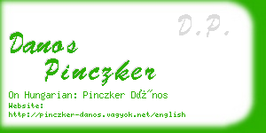 danos pinczker business card